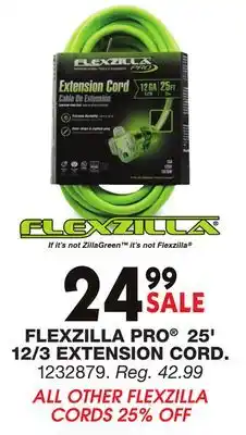 Blain's Farm & Fleet FLEXZILLA PRO 25' 12/3 EXTENSION CORD offer