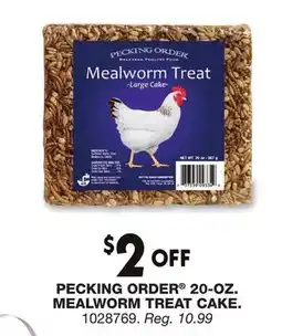 Blain's Farm & Fleet PECKING ORDER 20-OZ. MEALWORM TREAT CAKE offer