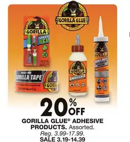 Blain's Farm & Fleet GORILLA GLUE ADHESIVE PRODUCTS offer