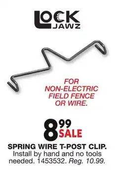 Blain's Farm & Fleet SPRING WIRE T-POST CLIP offer