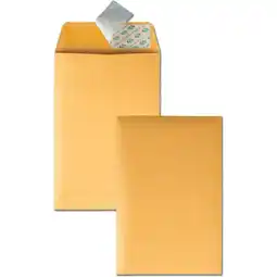 Walmart Quality Park Redi-Strip Kraft Catalog Envelopes - Catalog - 6W x 9 L- 28 lb - Self-sealing - Kraft offer