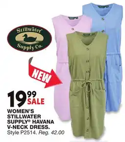 Blain's Farm & Fleet WOMEN'S STILLWATER SUPPLY HAVANA V-NECK DRESS offer