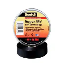 Walmart Scotch Super 33+ Vinyl Electrical Tape: 3/4 in. x 36 yds. (Black) offer