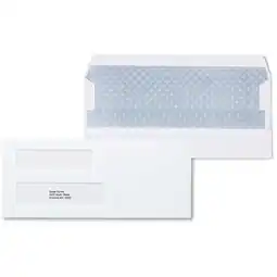 Walmart Staples Self Seal Self Seal Security Tinted #9 Double Window Envelopes 3 7/8 x 8 7/8 White 500/Box offer