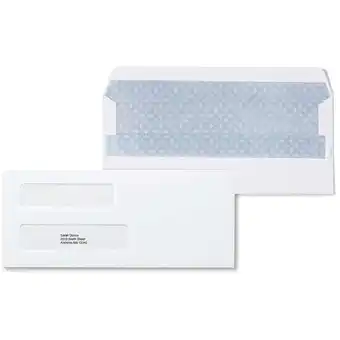 Walmart Staples Self Seal Self Seal Security Tinted #9 Double Window Envelopes 3 7/8 x 8 7/8 White 500/Box offer