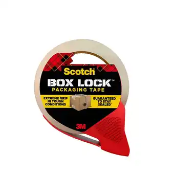 Walmart Scotch Box Lock Shipping Packing Tape with Refillable Dispenser 1.88 in x 54.6 offer