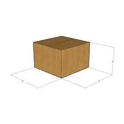 Walmart 10 - 6x6x4 - 32 ECT Corrugated Boxes - New for Moving or Shipping Needs offer