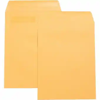 Walmart Business Source Press/Seal Catalog Envelopes Plain 9x12 100/BX Kraft 42123 offer