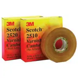 Walmart Scotch Electrical Insulating Varnished Cambric Tape 2510, 3/4 Width, 60 Foot Length (Pack of 1) offer