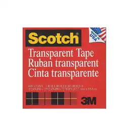 Walmart Scotch 600 Refill Transparent Tape 1/2 x 72 yds. 6/Pack (6PK-6001236) 82631-PK6 offer