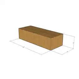 Walmart 5 Corrugated Boxes 16x6x4 32 ECT - New for Packing or Shipping Needs offer