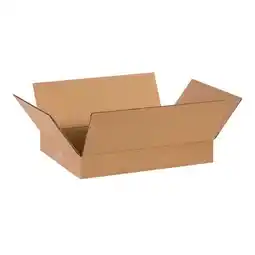 Walmart ShippingSuppliesByMail Flat Corrugated Boxes ECT-32, 14 x 10 x 2, 25/Case offer