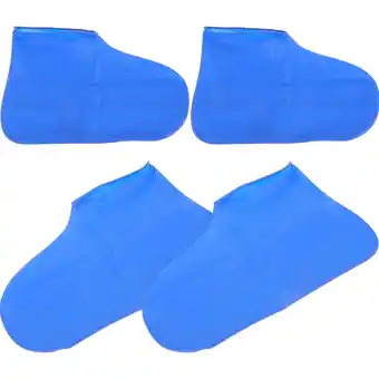 Walmart 2 Pairs Waterproof Shoe Cover Rain Boot Protector Elastic Shoes Travel offer