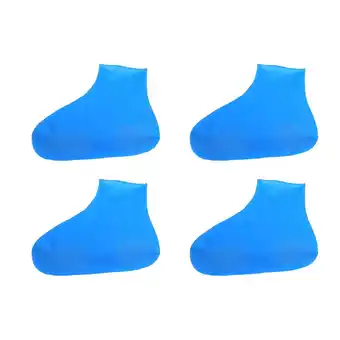 Walmart 2 Pairs Latex Shoes Cover Rain Protectors Crease and Women Blue offer