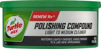 Walmart Turtle Wax Renew Rx Polishing Compound Light To Medium Cleaner, 10.5 OZ offer