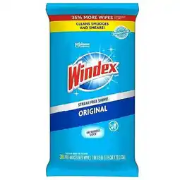 Walmart Windex Glass and Surface Pre-Moistened Wipes, Original, 38 Count offer