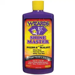 Walmart Wizards Shine Master Polish and Breathable Sealant, Show Gloss Automotive Waxes, 16 oz offer