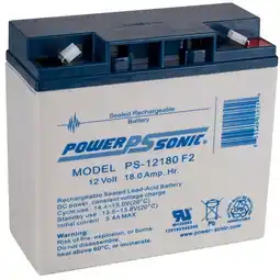 Walmart Power Sonic PS-12180 12V 18Ah Lead Acid Battery F2 Terminal offer