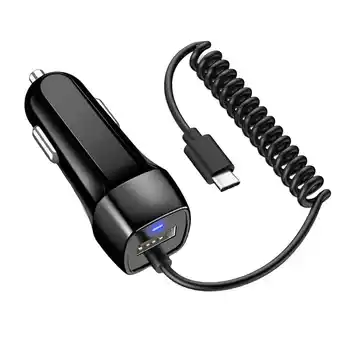 Walmart USB C Car Charger, 3.2ft Type-C Cable Charger Ultra Fast Charging + USB-A Port offer