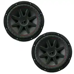 Walmart Kicker CVR10 CompVR 10-Inch (250mm) Subwoofer, 4-Ohm DVC Bundle offer