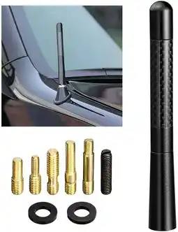 Walmart 4.7 Inch Car Antenna Mast Carbon Fiber Car Auto Car Truck Aerial Universal offer