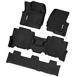 Walmart RVNI Floor Mats 3rd Row Black Rubber For 2022-2023 Jeep Wagoneer 8 Seater offer