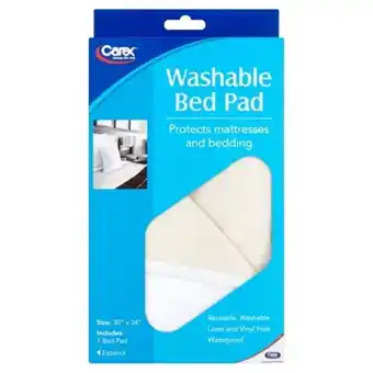 Walmart Carex 30 x 34 in. Reusable Bed & Chair Incontinence Pad, Moderate Absorbency, Twin offer