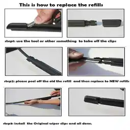 Walmart 2 Pcs 28 Car Frame Windshield Wiper Blades Refills Windshield Replacement Strip Fangkenuo offer