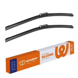 Walmart WOWIPER Silicone Windshield Wipers All-Season Conventional Wiper Blades - 22+22 Top Lock 19MM offer