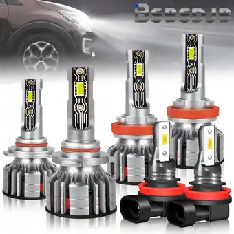 Walmart For Honda CR-V CRV 2015-2020 White LED Headlight High-Low Beam Fog Light Bulbs offer