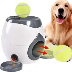 Walmart New Dog Training Game Ball Launcher Automatic Interactive Reward Machine Pet Toy offer