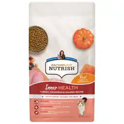 Walmart Rachael Ray Nutrish Inner Health Turkey, Chickpeas & Salmon Recipe Dry Cat Food, 6 lb. Bag offer