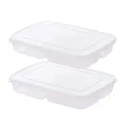 Walmart ouytwer Refrigerator Storage Box, Food Preservation Box, 4 Compartments Sealed Food C1 O0T8 offer