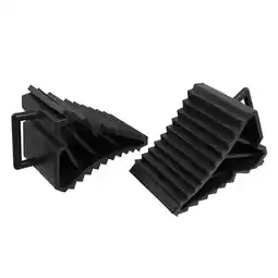 Walmart 2 Pcs Antislip Vehicle Car Truck Wheel Tire Chock Stop Block Black offer