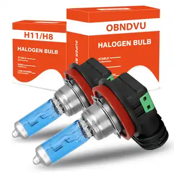 Walmart 2x H11 Halogen Car Headlight Auto Low-Beam Driving Light Bulbs Fog Lamp 100W 12V offer