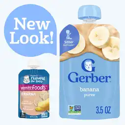 Walmart Gerber 2nd Foods Baby Food, WonderFoods Banana, Clean Label Project, 3.5 oz Pouch offer