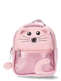 Walmart Wonder Nation Girls Faux Shearling Cat Mini Backpack offer