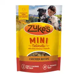 Walmart Zuke's Mini Naturals Soft Dog Training Treats, Real Chicken Recipe Tender Chews, 6 oz Pouch offer