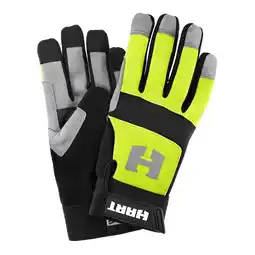 Walmart Hart High Visibility Safety Work Gloves, Size Large offer