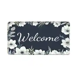 Walmart amlbb Welcome Mats For Front Door, Absorbent Resist Dirt Indoor Outdoor Front Door Rug on Clearance offer