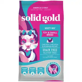 Walmart Solid Gold Mighty Mini Dog Food for Toy & Small Breeds, Grain Free, Chicken, 11lb offer