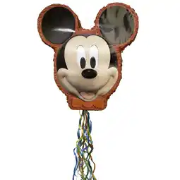 Walmart Mickey Mouse Pinata, Pull String, 19.5in x 18.25in offer