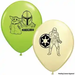 Walmart Disney Star Wars the Child 12 All Occasion Green, Gray, and Ivory Silk Latex Balloons, 6 Count offer