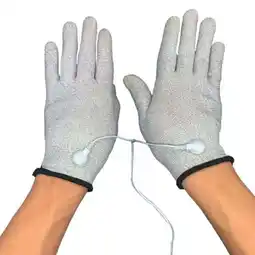 Walmart 1 Pair Electrode Massage Glove for Electrotherapy Irritation Current Gloves offer