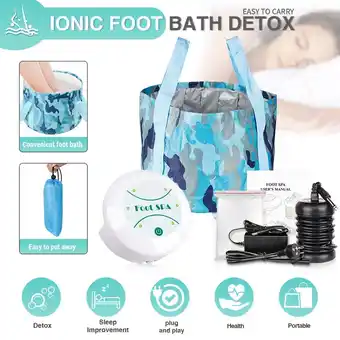 Walmart Ionic Detox Bath Spa Cleanse Machine with Foldable Tub Personal Foot Massage offer