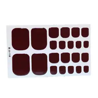 Walmart Best-Toe Nail Wraps Art Stickers Self Adhesive Full Cover Tip DIY Pure Color Manic :ξ X4I8 offer