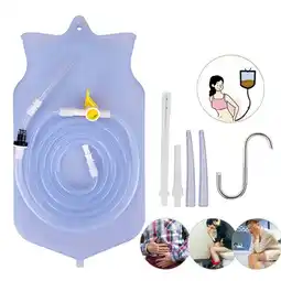 Walmart 2L Reusable Home Enema Colonic Bag Set Irrigation Kit Cleaner Detox Douche Bag offer