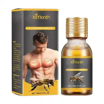 Walmart 15ML Men Bee Gynecomastia Heating Oil,MenTherm Bee for Chest NEW B7P3 offer