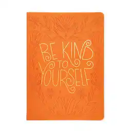 Walmart Class Act Stationery Orange Book Bound Faux Leather 10x7 Journal, 100 CR Sheets offer