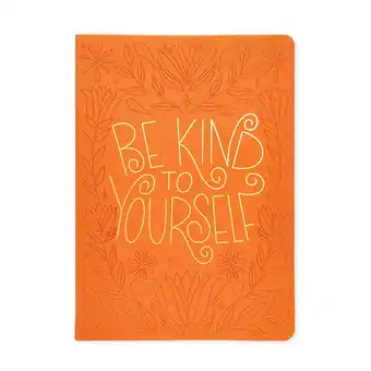 Walmart Class Act Stationery Orange Book Bound Faux Leather 10x7 Journal, 100 CR Sheets offer